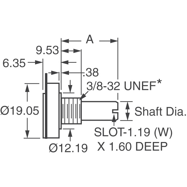 3852A-282-103AL Bourns Inc.  Rotary Potentiometers Rheostats